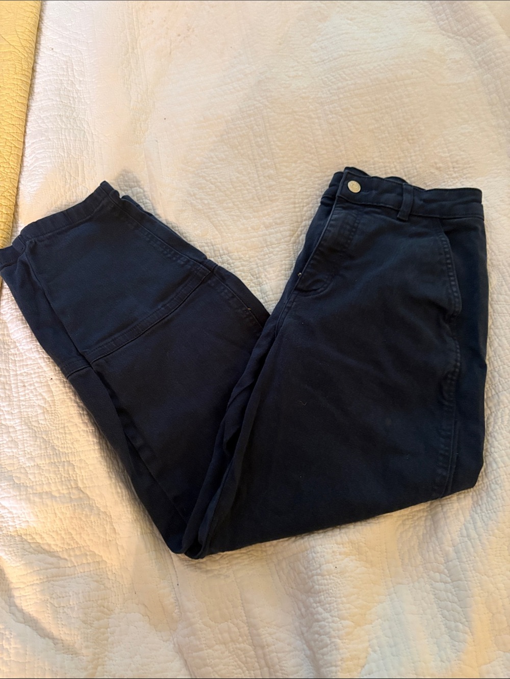 Everlane Dark Navy High-Rise Pants